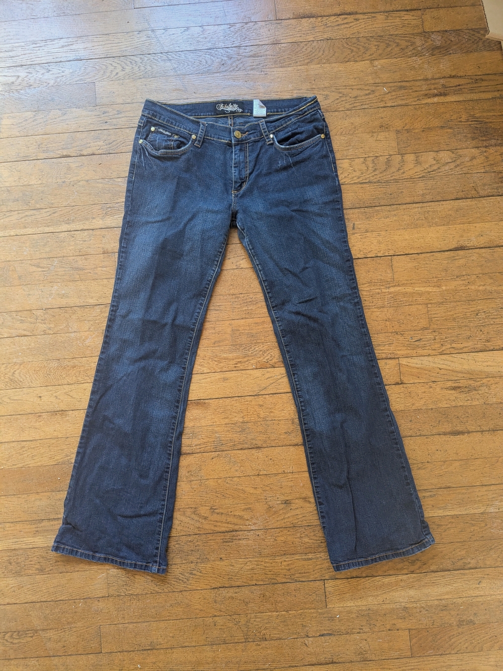 Y2K Low Rise Bootcut Dark Wash Jeans